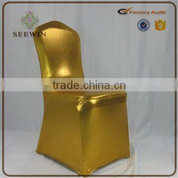 Hot sale gold metallic Christmas Chair Cover