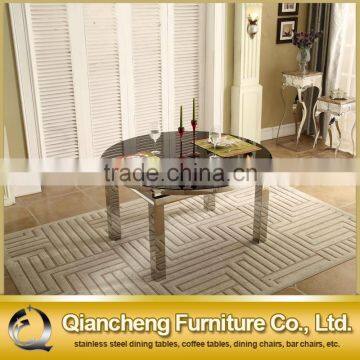 Black Extendable Glass Dining Table 918#
