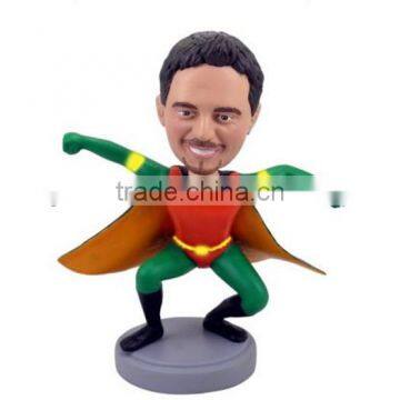 Custom made bobblehead figure with 3d sculpt face,personalised plastic 3d sculpt bobblehead figure