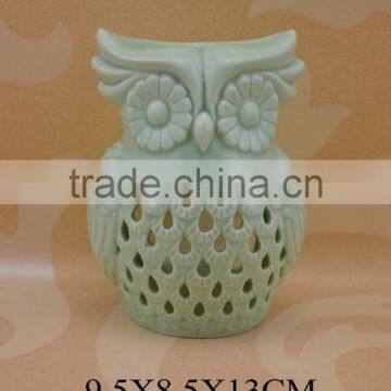 Wholesale Ceramic Owl Tealight Candle Oil Burner photo-6