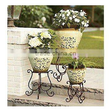 3-piece Metal Planter Set