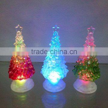 cheap LED light up plastic PS artificial christmas tree decorative new wholesales