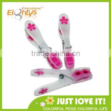 Packed Into Plastic Basket New Material Spring Strong Printed Clothes Pin photo-2