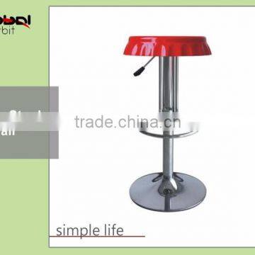Height Adjustable Pub Club Chair Kitchen Plastic Morden Bar Stools photo-3