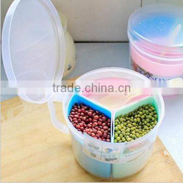 Custom One Big Box + 3 Samll Box Food-Grade Plastic Seasoning Container Storage Box Spice Case Supplier