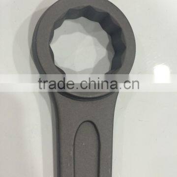 Carbon steel 12 points heavy duty ring spanner, various sizes spanner