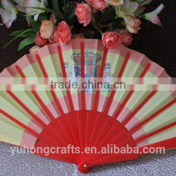 Assorted Colors Spanish Hand Fabric Fan photo-2
