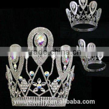 2015 Hot Selling Rhinestone Tiaras Pageant Crown Bridal Jewelry photo-2