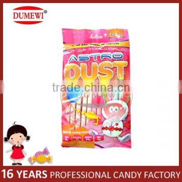 Fruity colorful Straw Glucose Powder Candy CC Stick