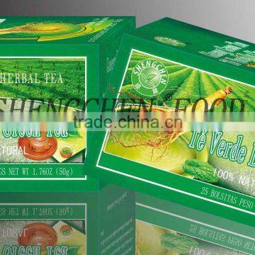 Ginseng Green Teabag, bagged tea, flavor tea, herbal tea