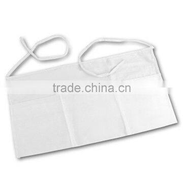 wholesale promotional waist apron with 3 front pockets