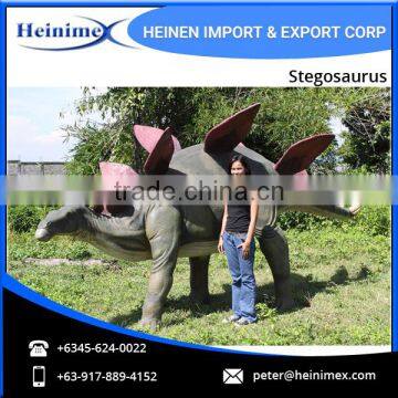 Animated Dinosaur Model Fiberglass Large Stegosaurus for Dinosaur Park