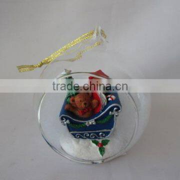 Crystal Balls Dollarma One Dollar Cheapest XMS Christamas Bear Deer Santa SnowFlake Glass 156044-15049 photo-5