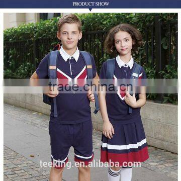 Custom Navy Blue Summer School Uniform