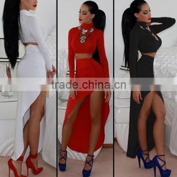 2 Piece Bandage Women Sexy Dresses