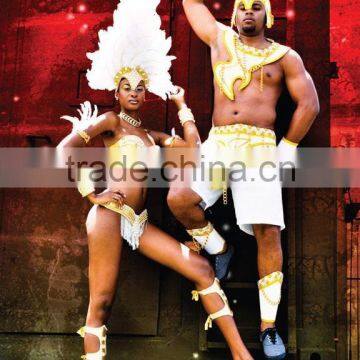 Brazilian carnival costumes for men night club wears men samba costumes