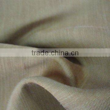 rayon/viscose twill slub solid fabric for garments