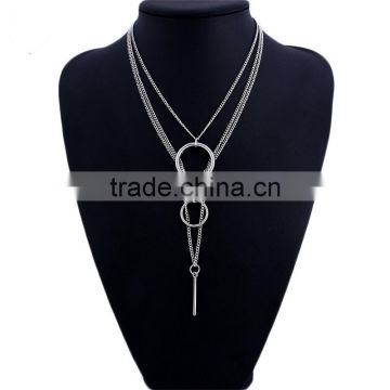 Big brand 2016 multilayer chain costume necklace