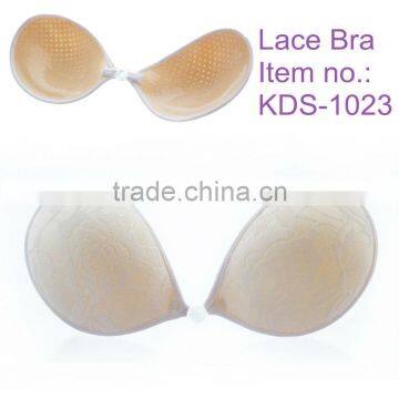 Stylish Breathable Stealth Seamless And Strapless Self Adhensive Genie Bra With Lace