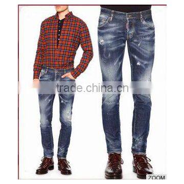 Biker Jeans Fashion Denim Trousers(LOTK079)