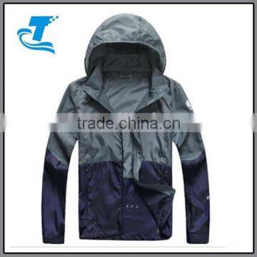 Men thin quick dry sports hoodie jacket