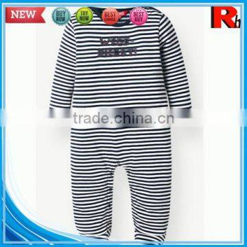 China  stripe long sleeve cotton wholesale used baby clothes organic baby products