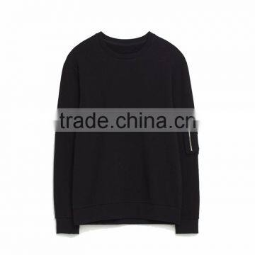 Hot Sale Cheap Custom Wholesale Side Pocket Pullover Mens Sweatshirt photo-2
