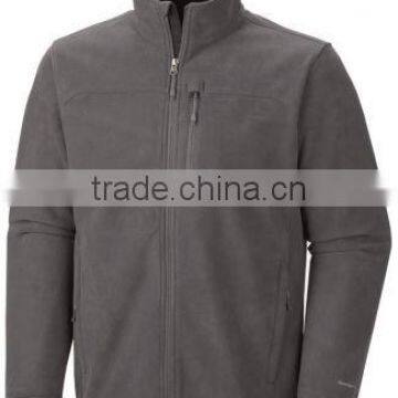 Black&Dark Grey High Polar Fleece Jacket For Man