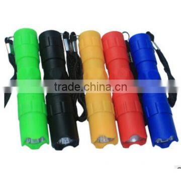 colorful cheap plastic mini flashlight for camping