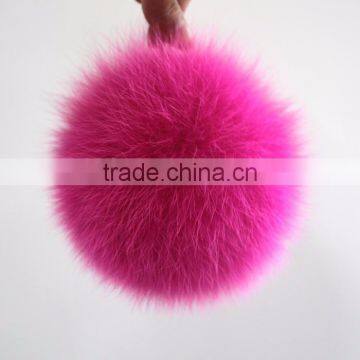 Myfur Light Blue Real Fox Fur Pompom Wholesale Animal Fur Accessory photo-6