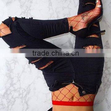 Runwaylover 5178 New Style 2017 Ladies Red and Whitevmesh Sexy Leggings photo-3