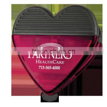 Heart Magnetic Clip - Features a Chrome-plated Magnet With a Non-slip Black Grip and Comes With Your Logo photo-2