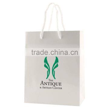 Color Gloss Laminated Eurotote Shopping Bag - Features Cardboard Bottom, Dimensions Are 8" x 4" x 10" and Comes With Your Logo. photo-4