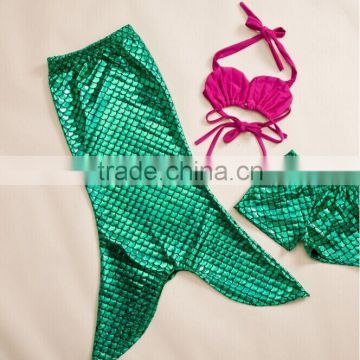 girls boutique mermaid tail swimming suits fish scale mermaid bathing suit wholesale swimming mermaid tail for kids