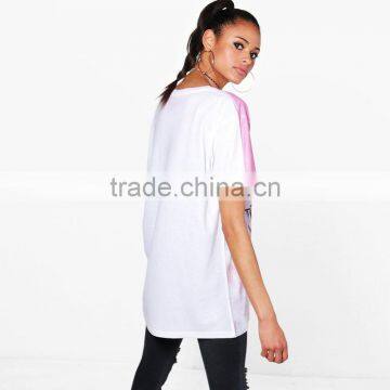 Custom Sublimated Rugby Sports Wear for Girl 2018 Trend Pink Print t Shirt photo-2