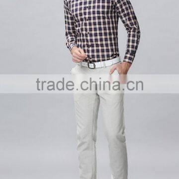 Youth Fashion Men's Shirts Delicate Plaid Design Transparent Men Shirt photo-5