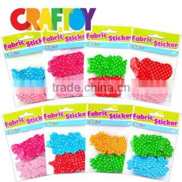 OEM Craft Project for Kids Colorful Fabric Sticker Pre Cut Benefit Price photo-2