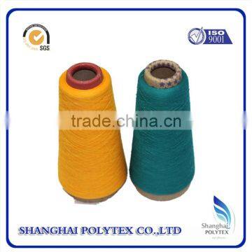 wholesales high quality 100% polyester ring spun yarn for knitting and weaving