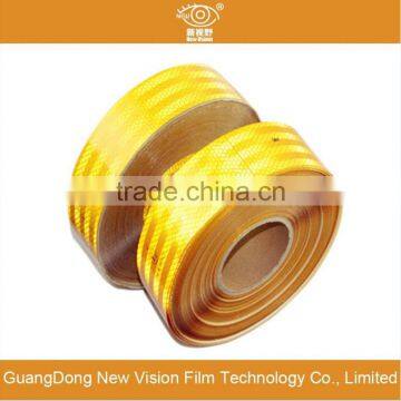 PET excellent quality Sensitive acrylic adhesive reflecitive tape in golden