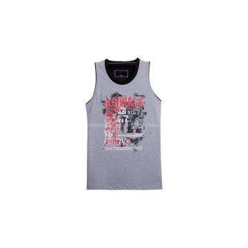 Women's double layer fitness tank top