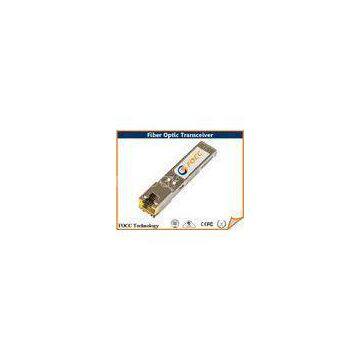 RJ45 Copper Fiber Optic Transceiver 1.25G SFP Optical Module With Router And Switch