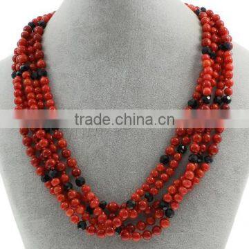 2017 hot sale Natural Coral Necklace crystal