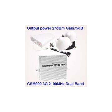 24dBm 900 2100 Dual Band Signal Booster AGC ALC