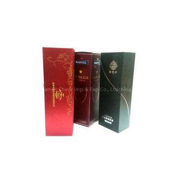 Gold Blocking Hardbound Box For Wine