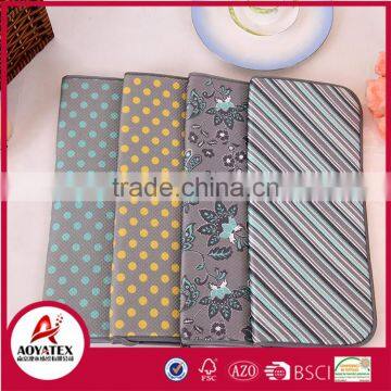 Hot sale print microfiber dish drying mat, dish drying mat for home use, professional drying mat factory supplier
