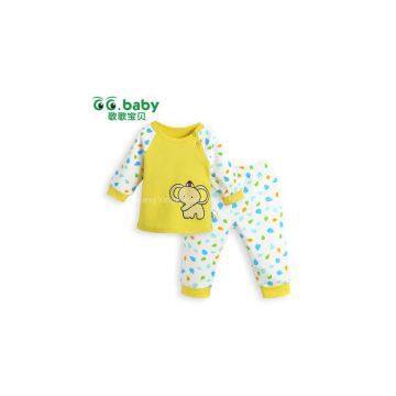 2015 New Baby Sets Spring Autumn 100%Cotton Baby T-shirt Pant Suits Long Sleeve Newborns Clothing Sets For 0-18M Infant Boy Girl