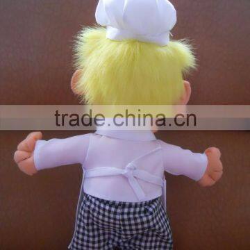 Custom Carton Figure Dress up With Chef Cook Soft Baby Doll Wholesale photo-2