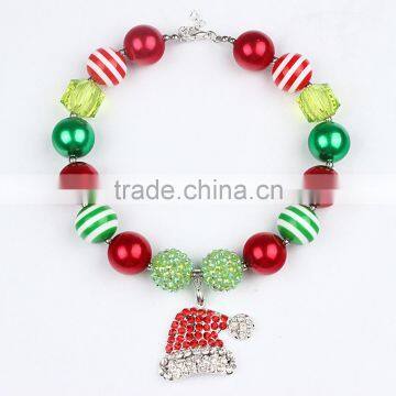 Christmas Chunky Bubblegum Toddler Jewelry Kids Necklace