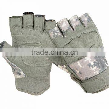 Half finger Police Tactical-Hard-Knuckle and Military finest camo shooting and hunting gloves