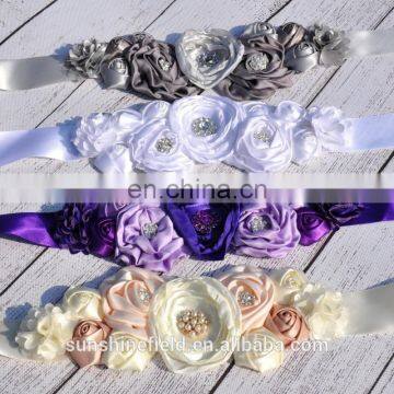 Flower Maternity Sash Baby Shower Gift pregnant sash gift Photo Prop